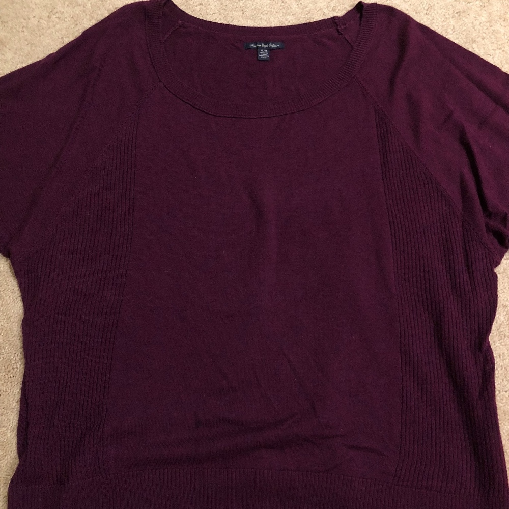 American Eagle Burgundy Sweater
